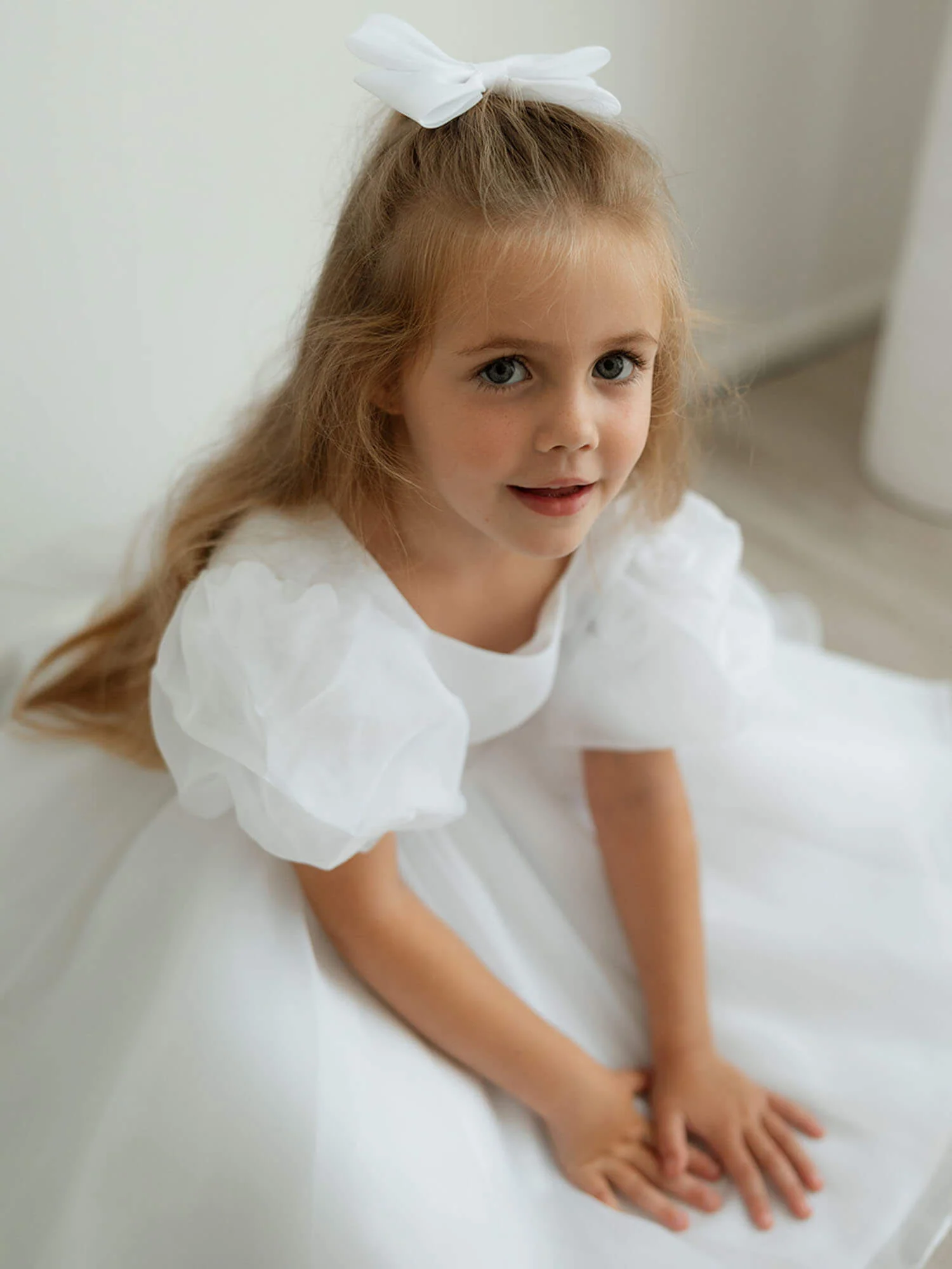 Cleo dress - pure white organza - Image 11