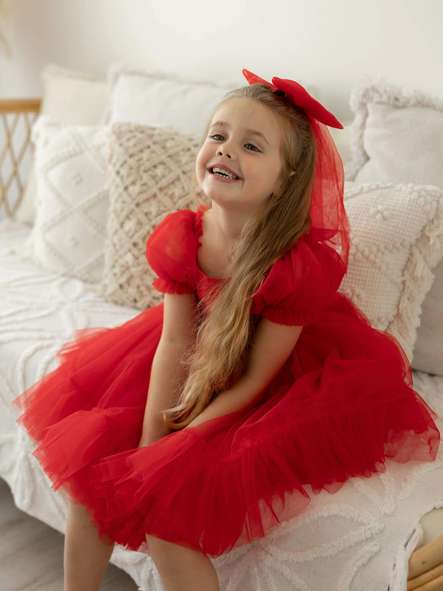 Gabrielle dress - ruby red - Image 3