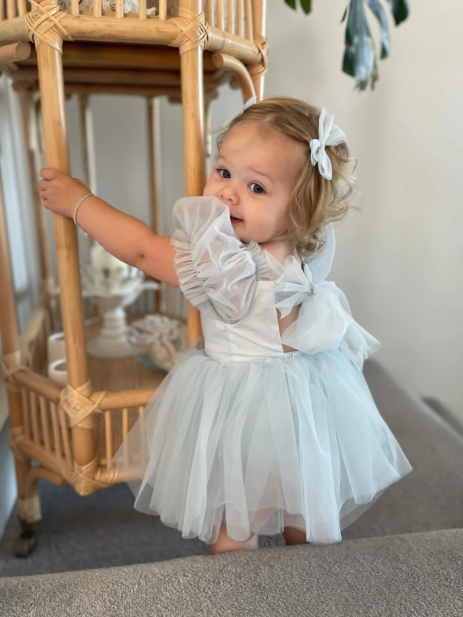 Gabrielle romper - dusty blue - Image 7