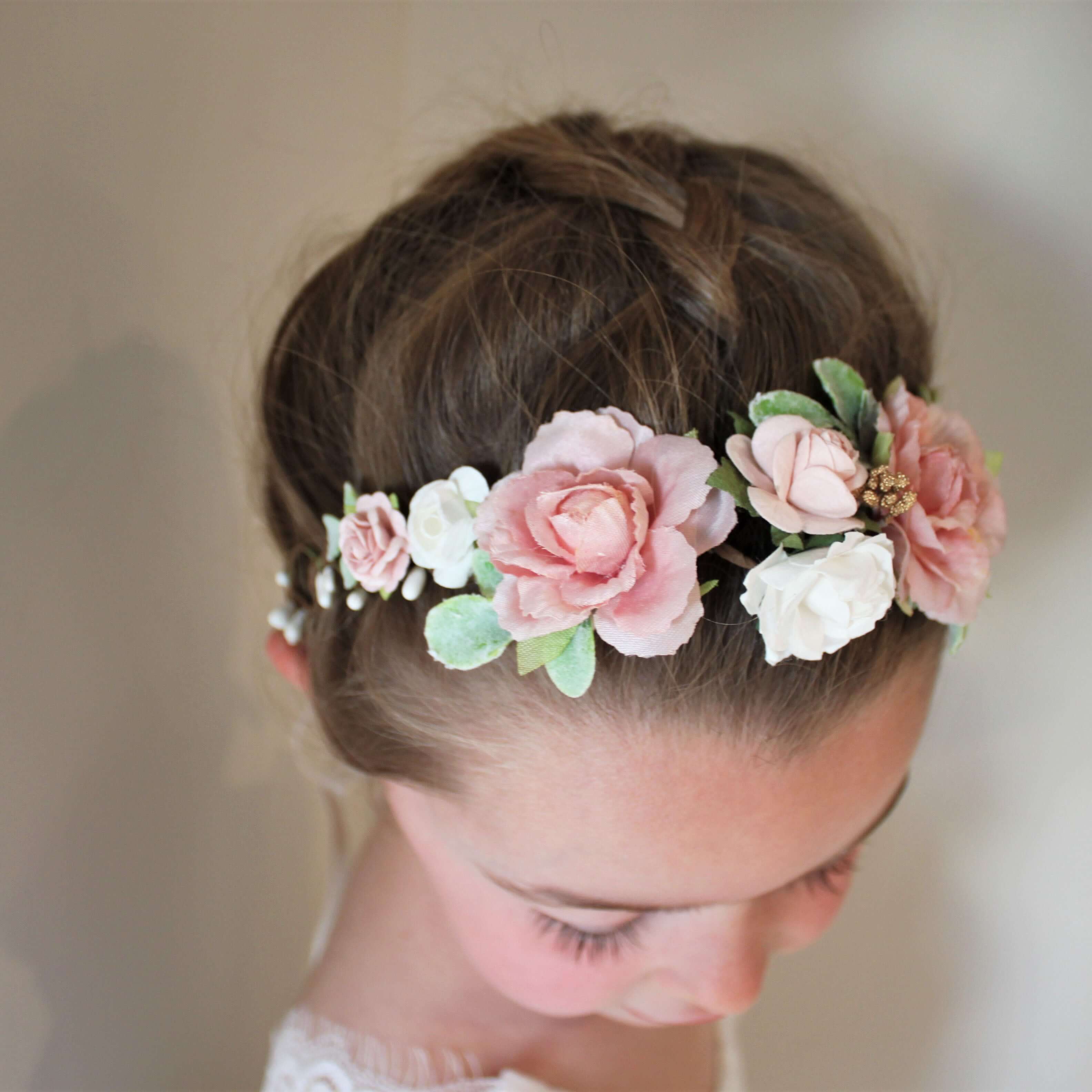 Amelie flower crown - dusty pink - Image 4