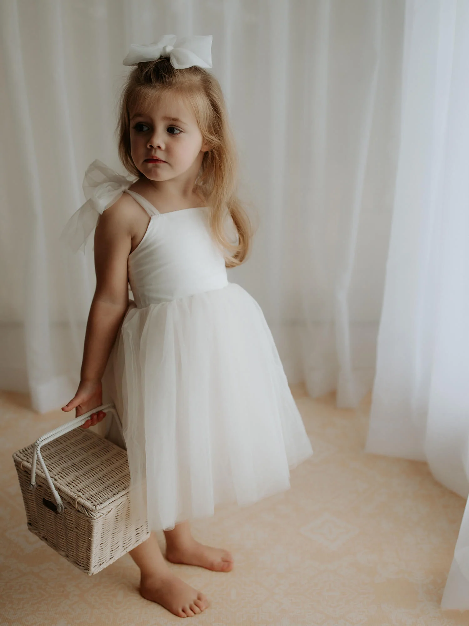 Harper dress - tea length - cream - Image 13