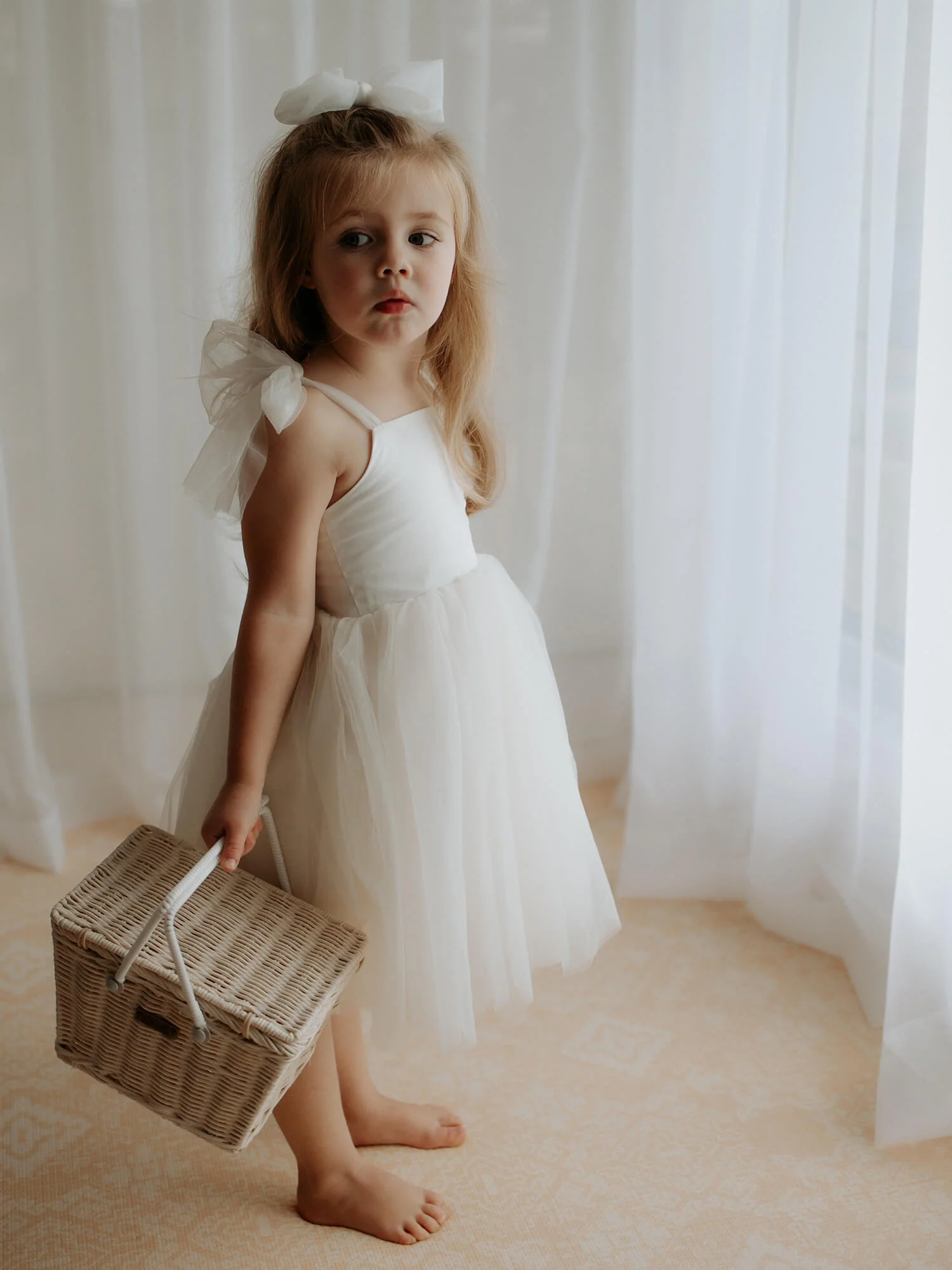 Harper dress - tea length - cream - Image 14