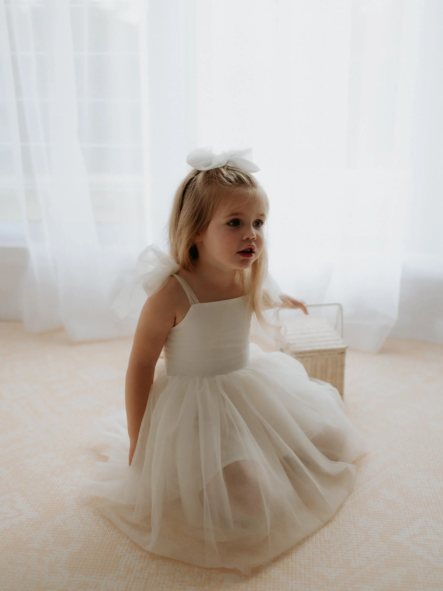Harper dress - tea length - cream - Image 16