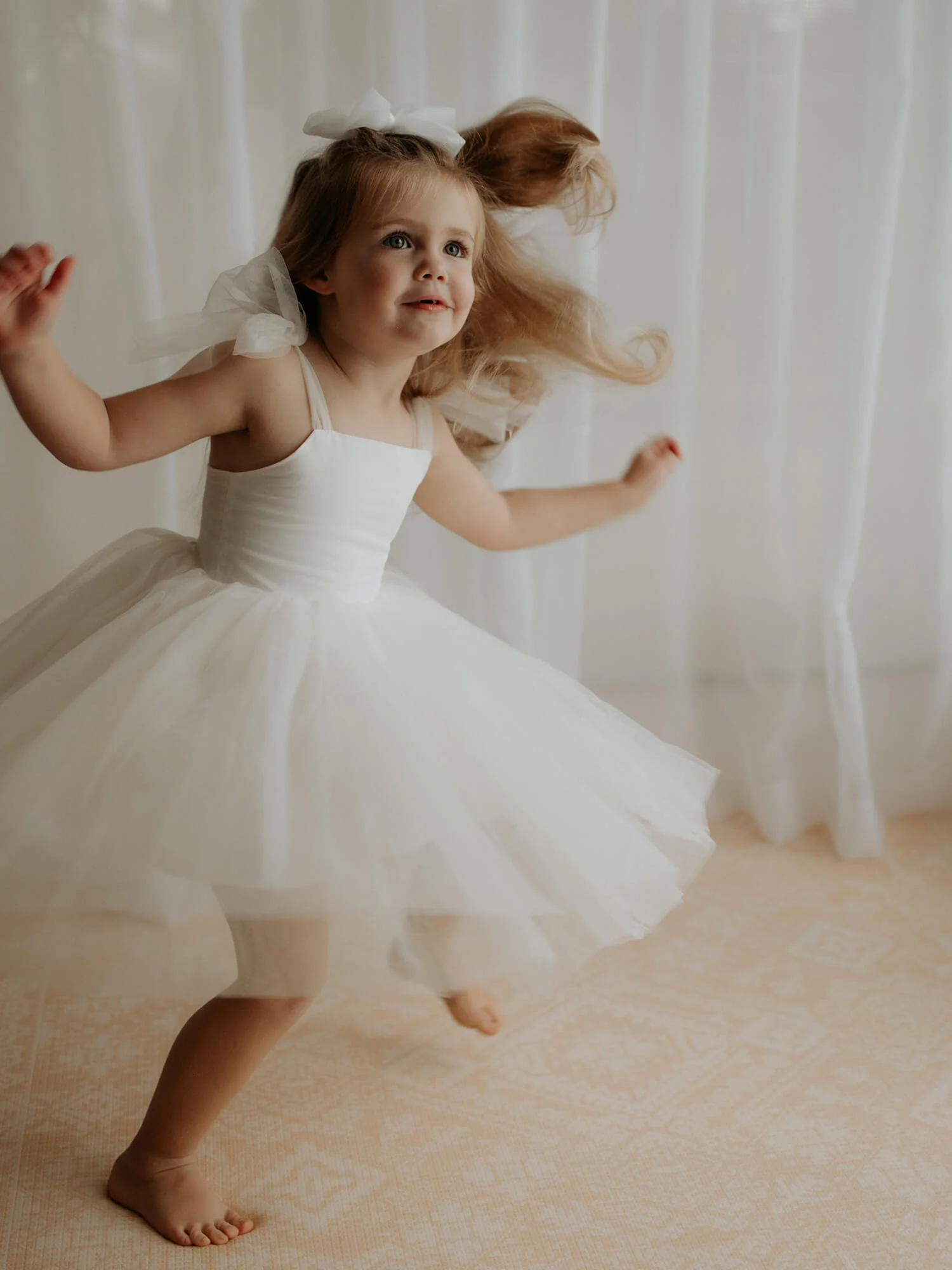 Harper dress - tea length - cream - Image 17