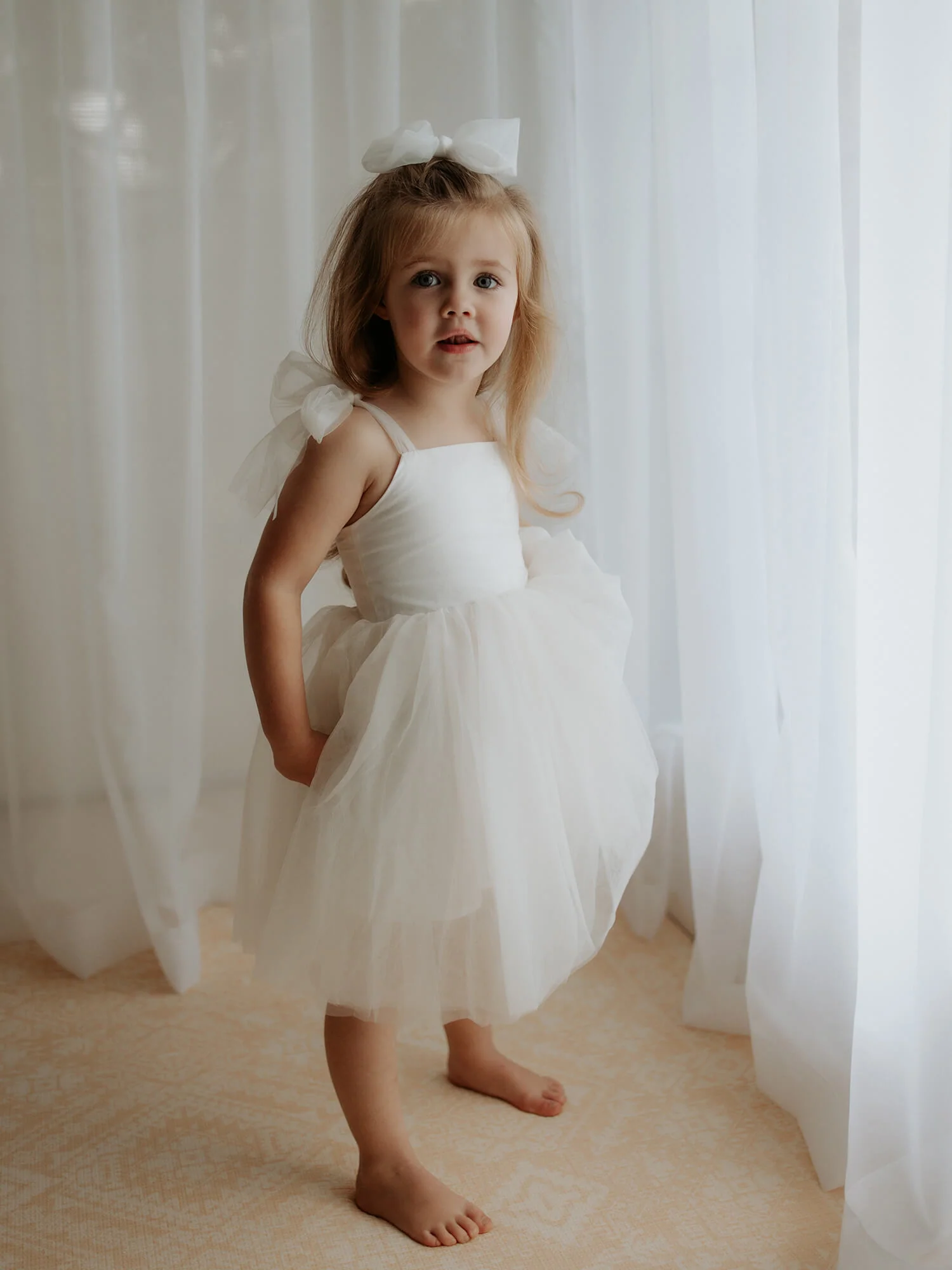 Harper dress - tea length - cream - Image 18