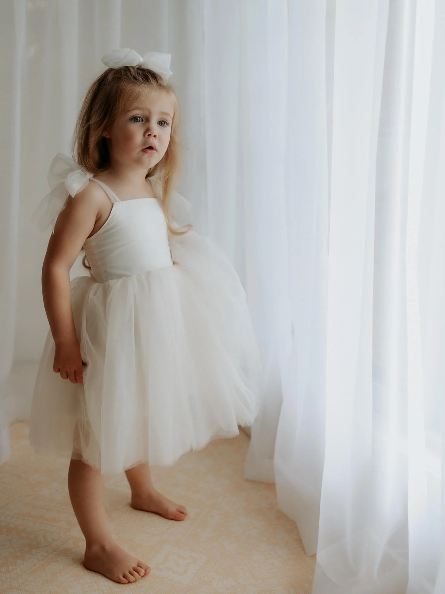 Harper dress - tea length - cream - Image 19