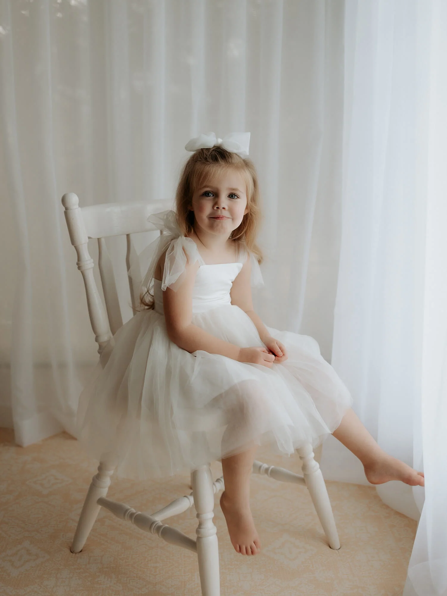 Harper dress - tea length - cream - Image 6