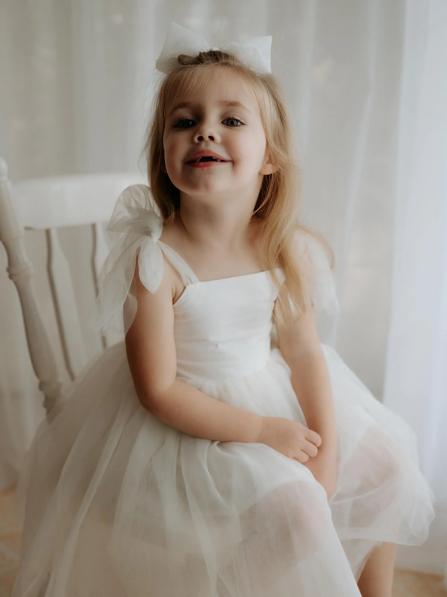 Harper dress - tea length - cream - Image 7
