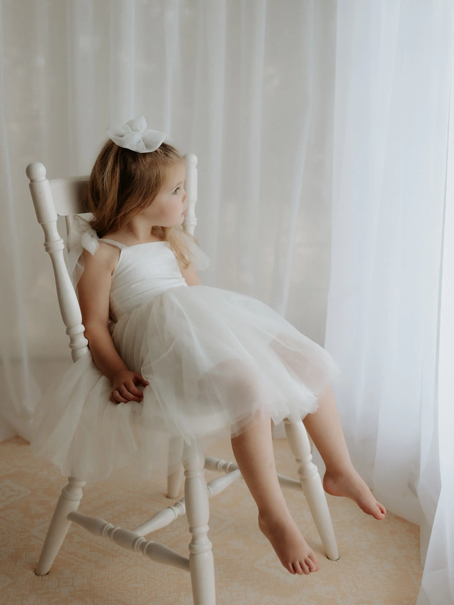 Harper dress - tea length - cream - Image 9