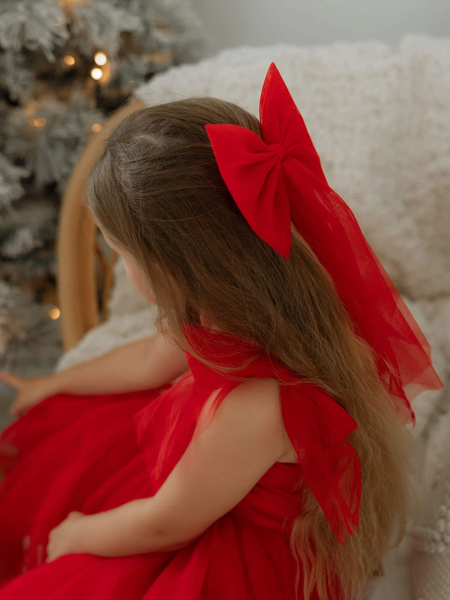 Harper dress - tea length - ruby red - Image 6