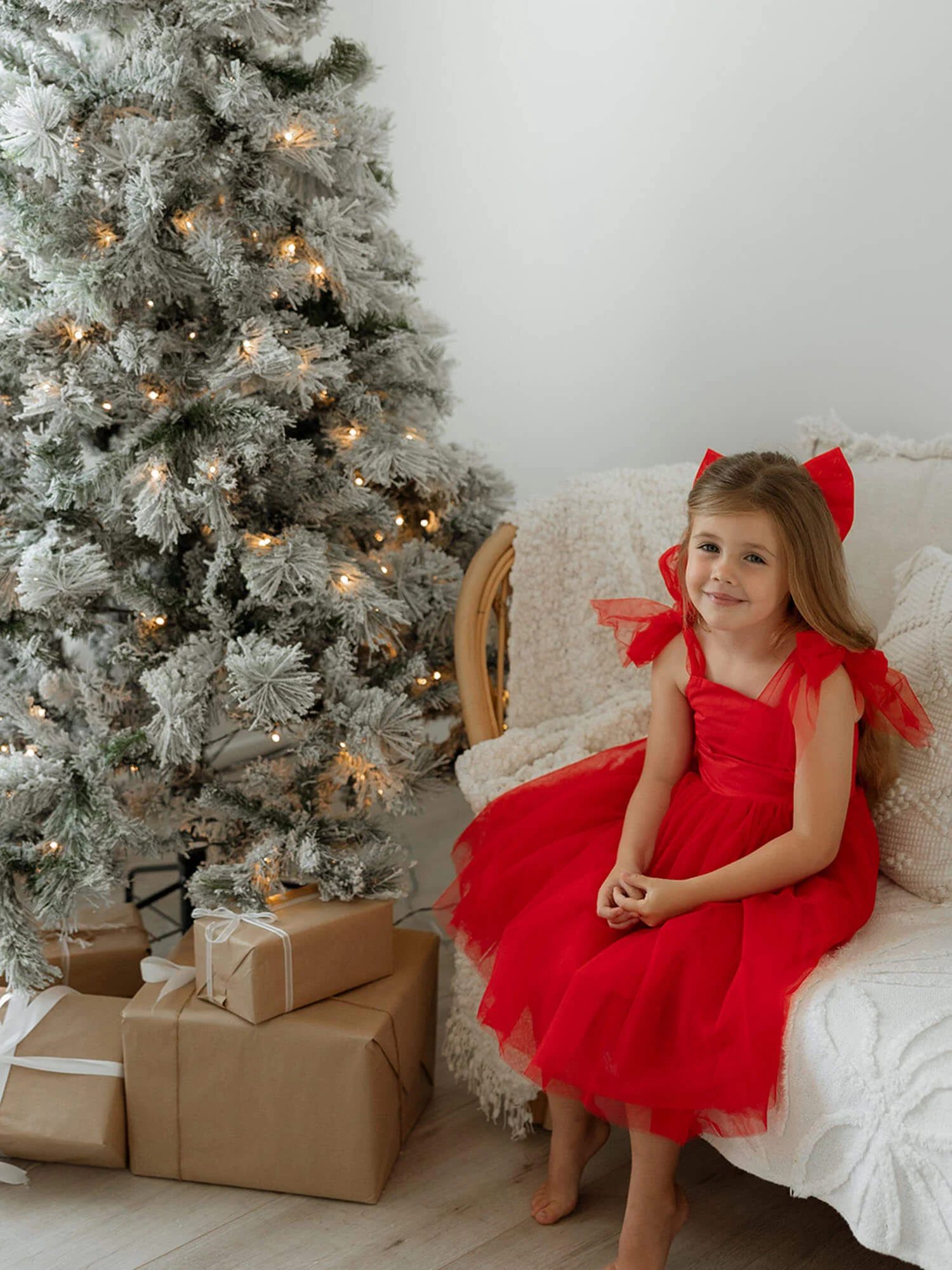 Harper dress - tea length - ruby red - Image 8