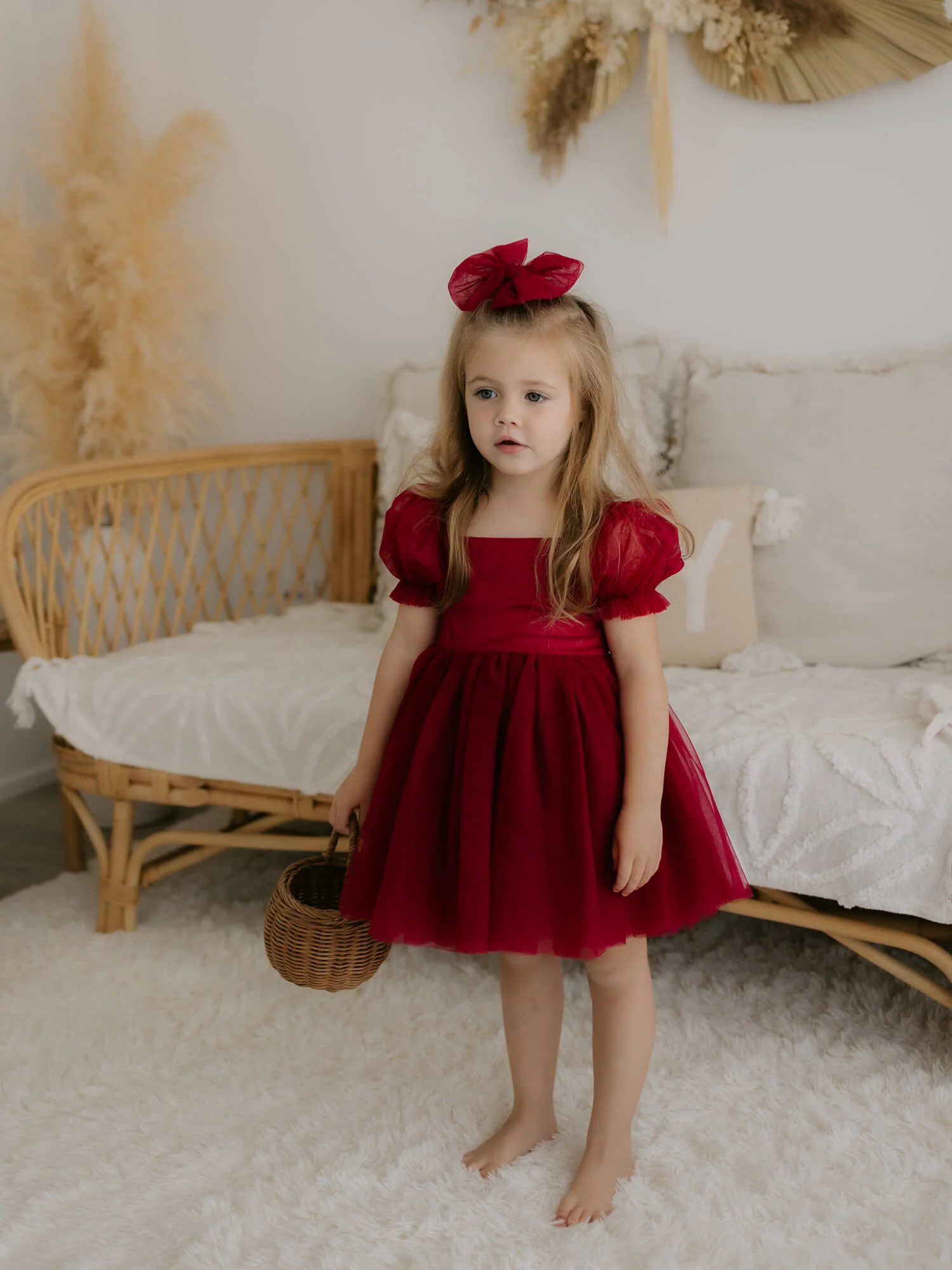 Layla dress - crimson - Image 7