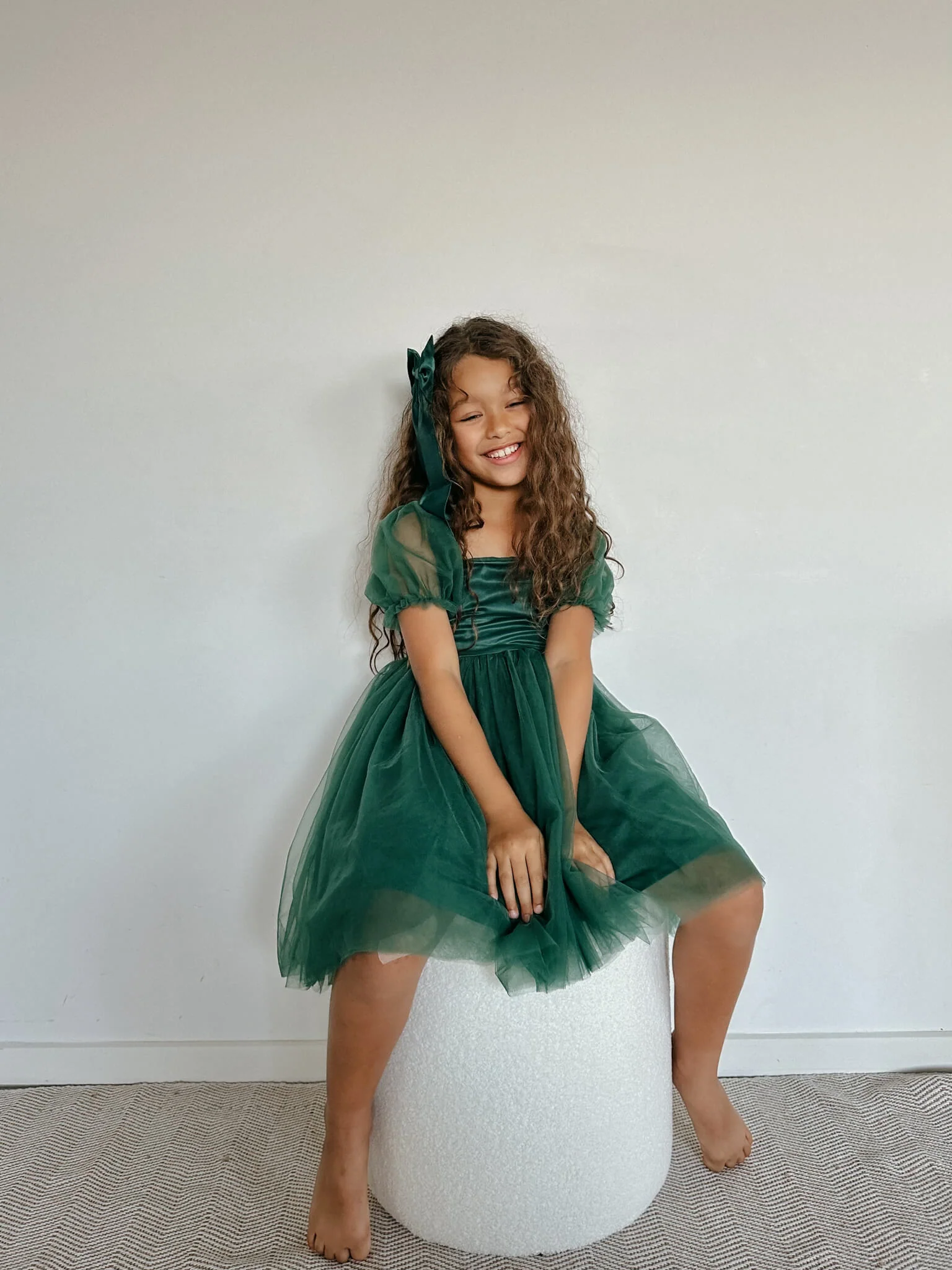 Layla dress - emerald - Image 8