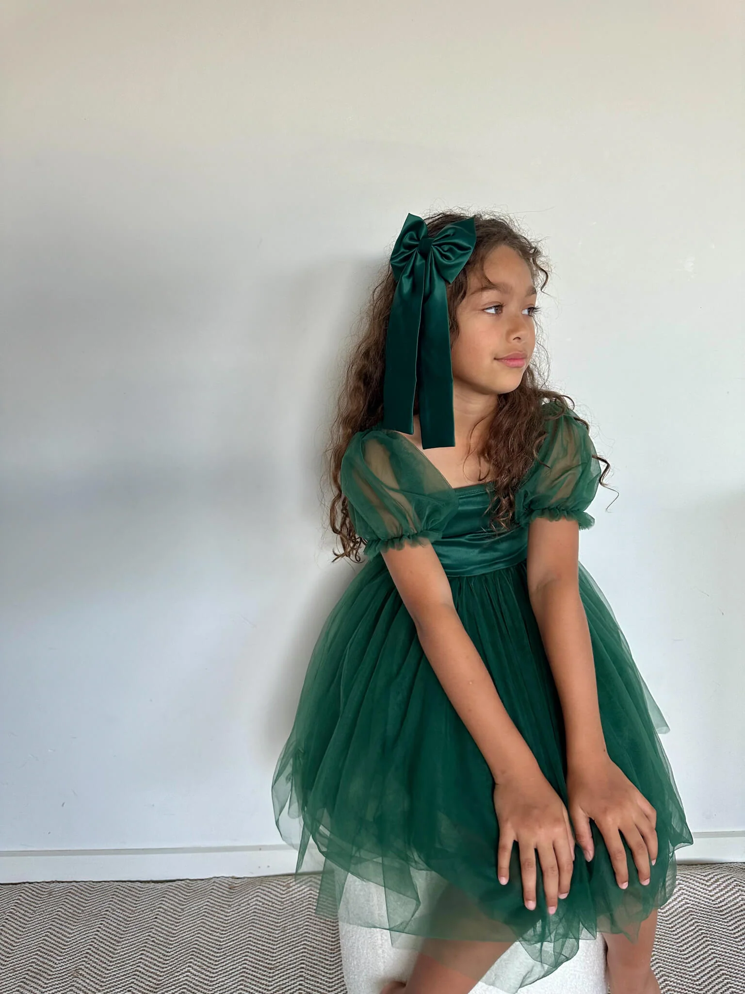 Layla dress - emerald - Image 9