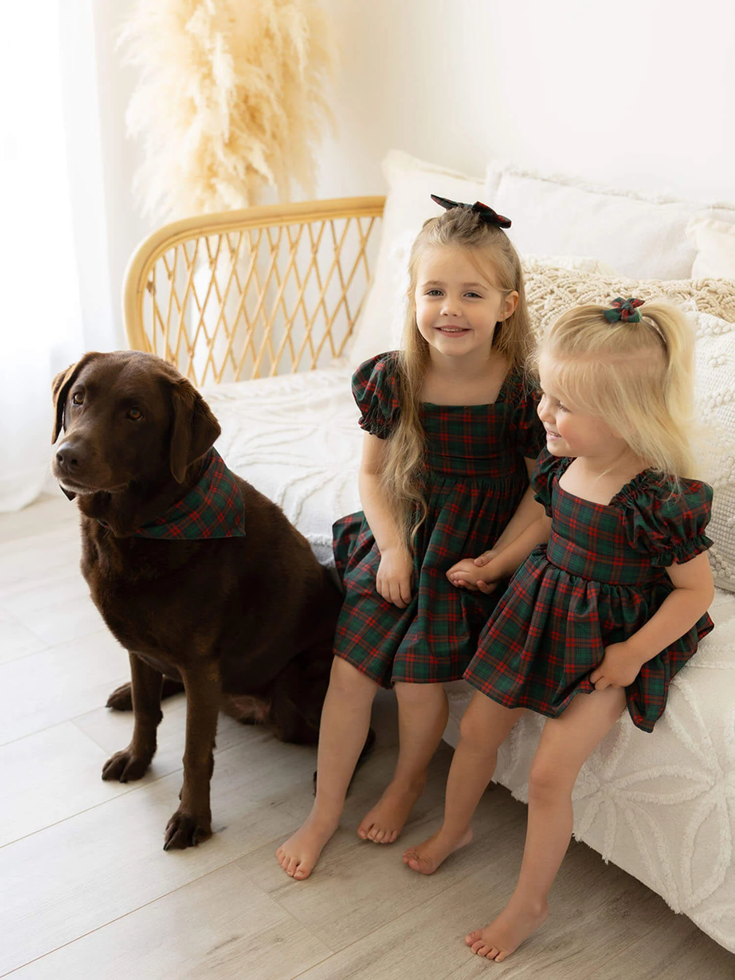 Mila dress - Christmas plaid - Image 8