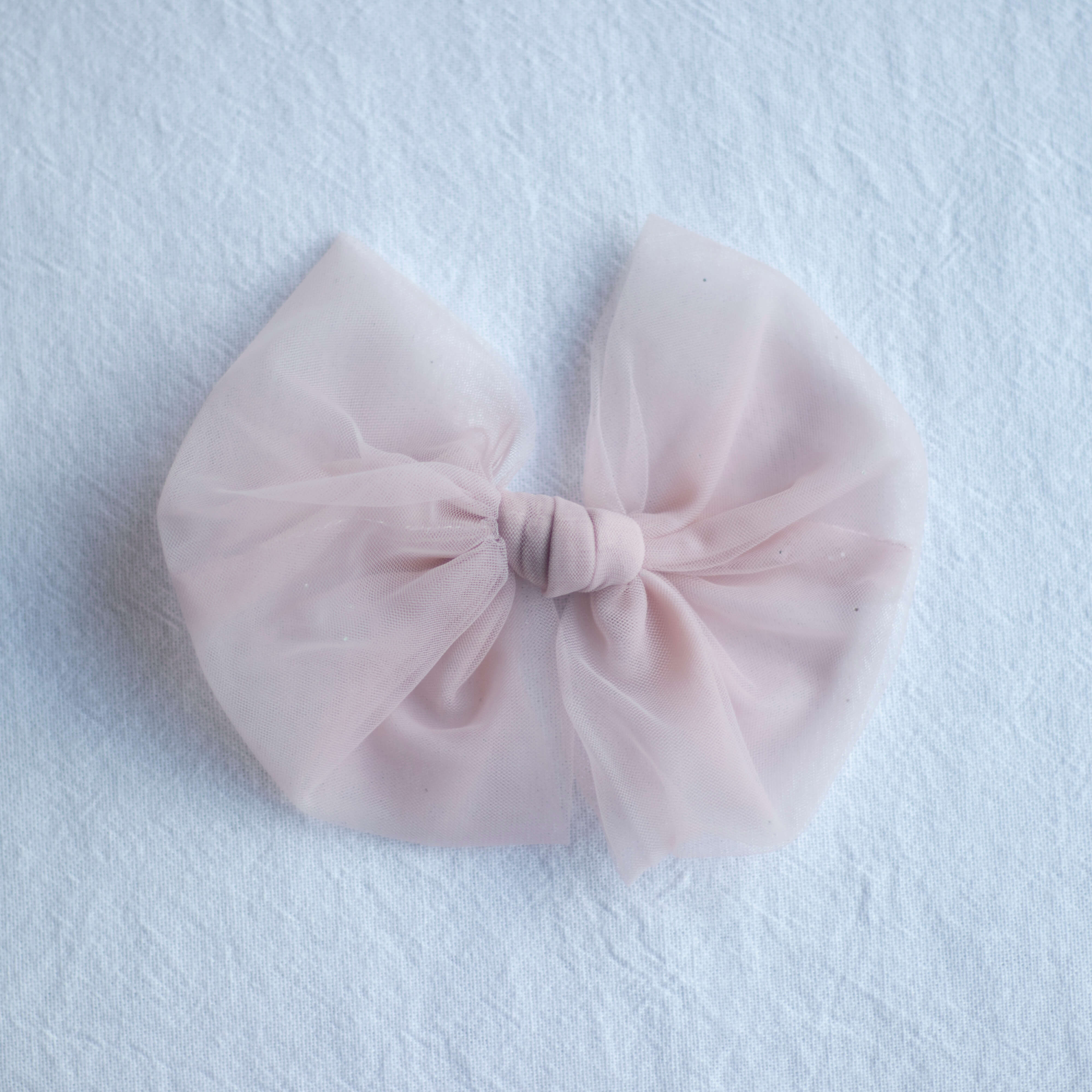 Tulle bows - Dusty pink - Image 4